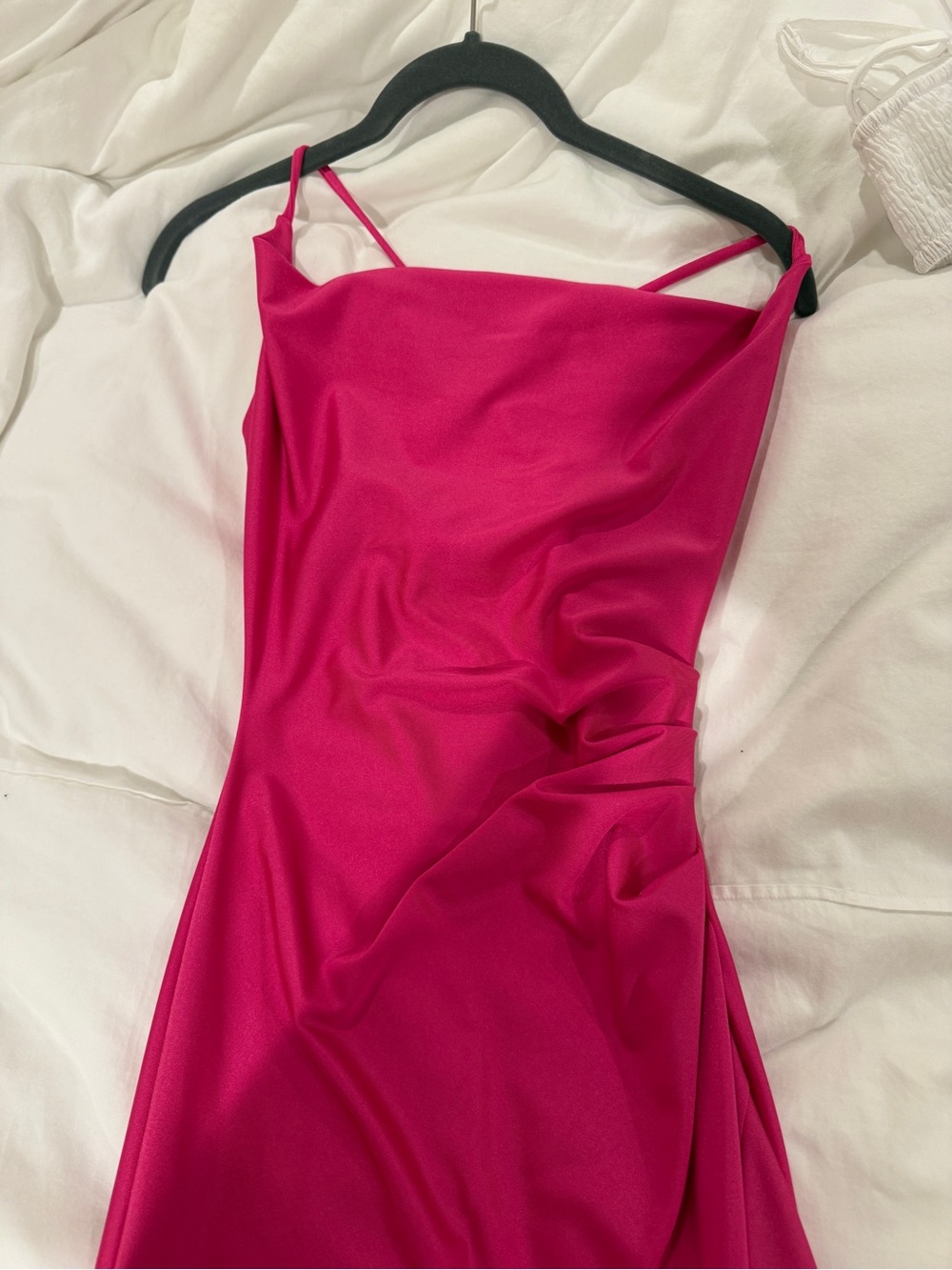 Windsor Hot Pink Strapless Slip Dress